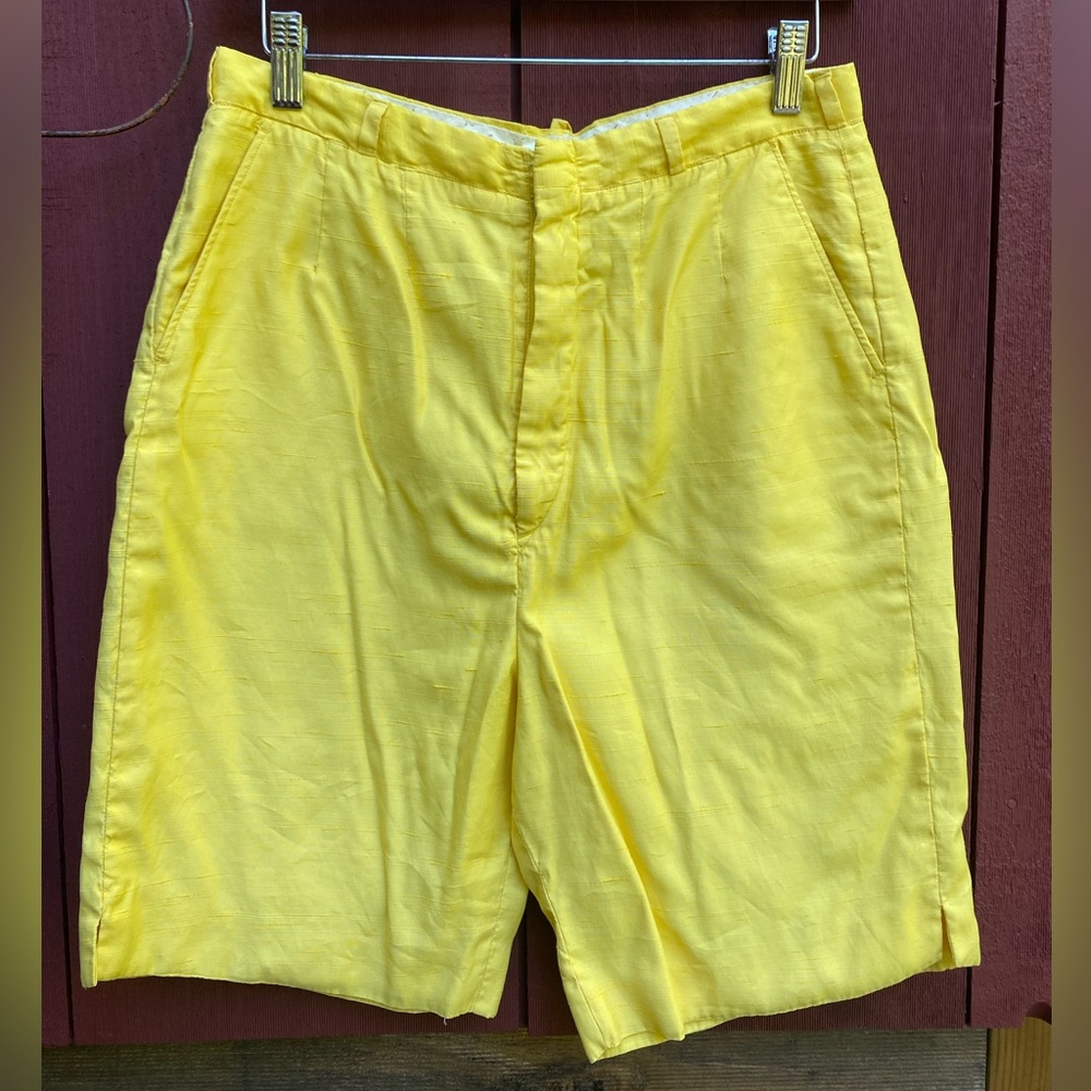 Vintage 50s Yellow Women's Golf Shorts